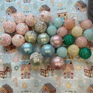 Bundle of Candyland Christmas Ornament balls